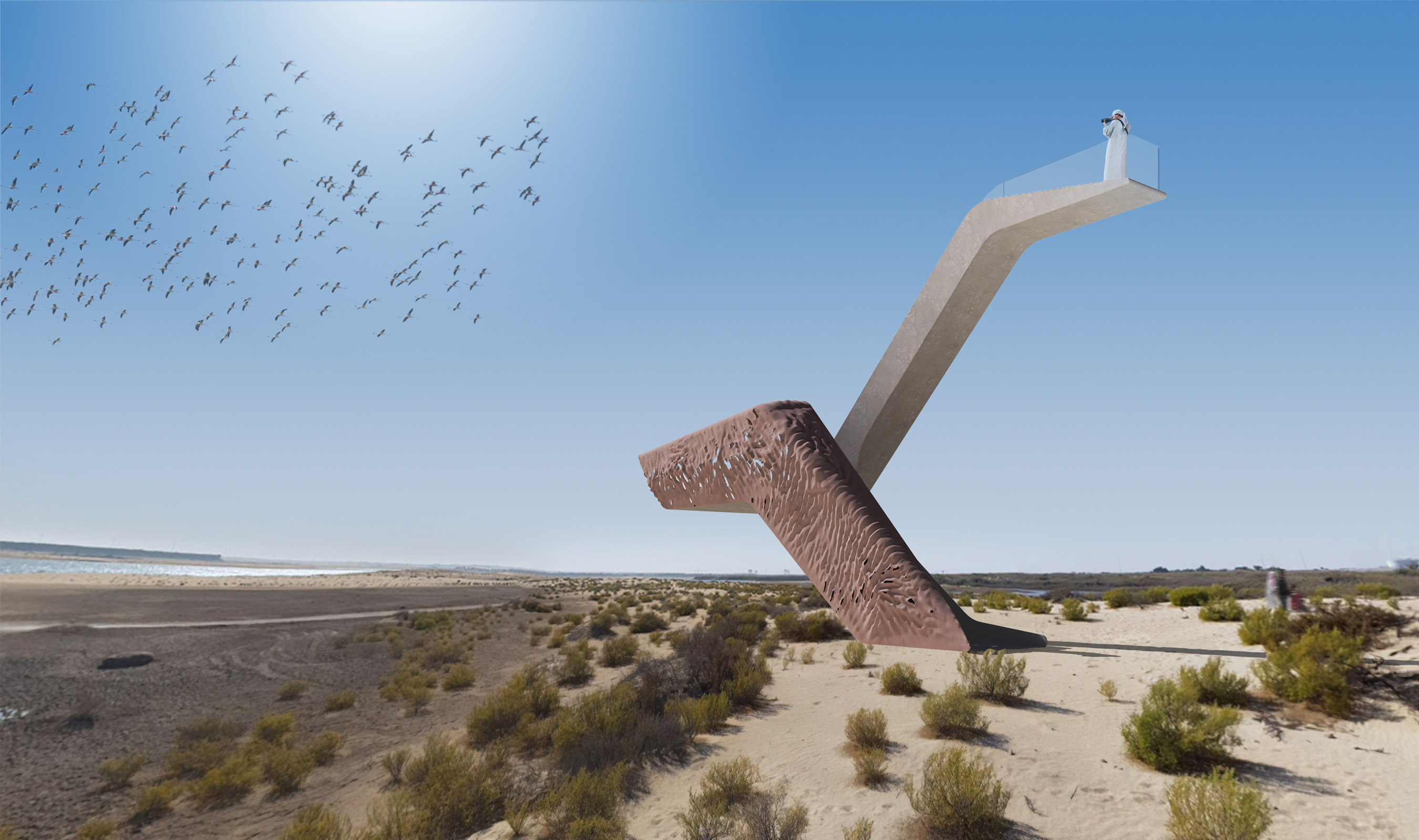 Observation Tower for Al Wathba Wetland Reserve