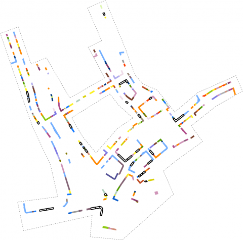 Diagram of retail units in Ostrava city centre